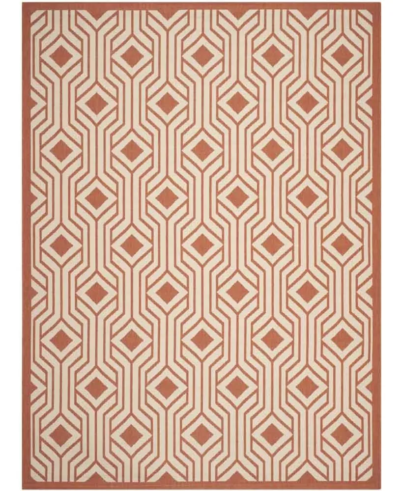 Safavieh Courtyard CY6113 Beige and Terracotta 8' x 11' Sisal Weave Outdoor Area Rug