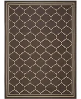 Safavieh Courtyard CY6889 Chocolate and Cream 8' x 11' Sisal Weave Outdoor Area Rug