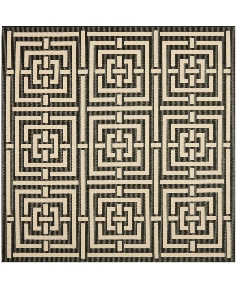 Safavieh Courtyard CY6937 and Bone 6'7" x 6'7" Square Outdoor Area Rug