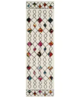 Safavieh Fiesta FSG361 Cream and Multi 2'3" x 8' Runner Area Rug