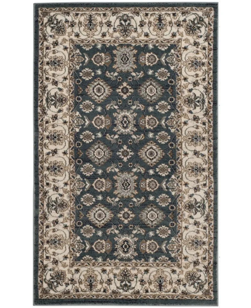 Safavieh Lyndhurst LNH332 Teal and Cream 3'3" x 5'3" Area Rug