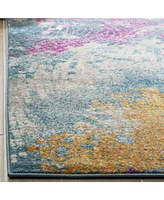 Safavieh Madison MAD201 Blue and Multi 5'1" x 7'6" Area Rug