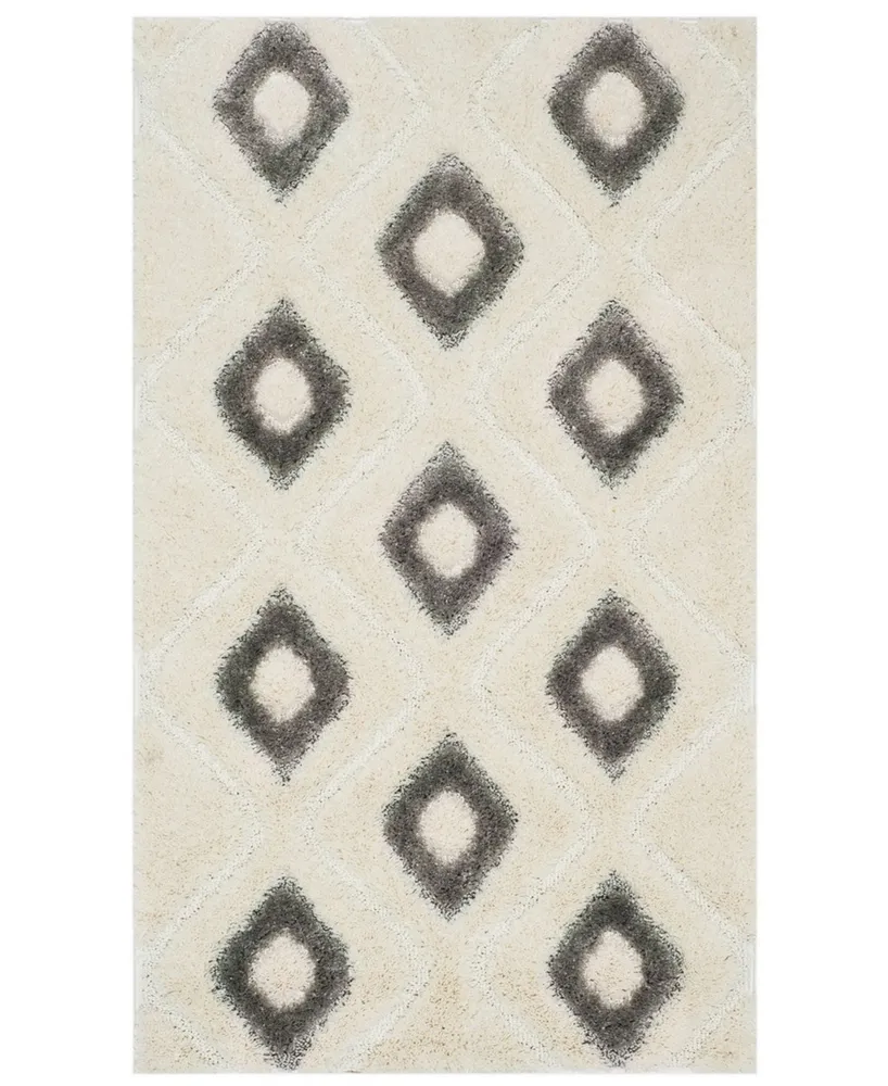 Safavieh Olympia OSG325 Cream and Gray 3' x 5' Area Rug