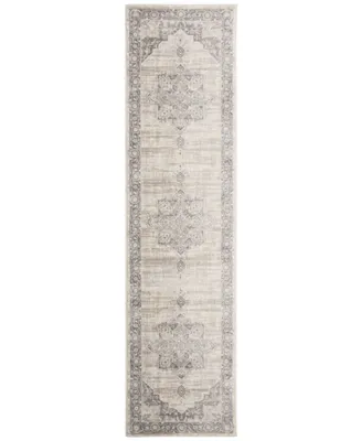 Safavieh Brentwood BNT865 Cream and Grey 2' x 8' Runner Area Rug