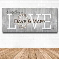 Courtside Market Love - Do Everything in Love Gallery-Wrapped Canvas Wall Art - 12" x 30"