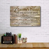 Courtside Market A Farmer's Prayer Gallery-Wrapped Canvas Wall Art - 12" x 18"