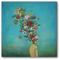 Courtside Market Mindful Garden Gallery-Wrapped Canvas Wall Art - 16" x 16"