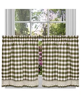 Achim Buffalo Check Window Tier Pair, 58" x 36"