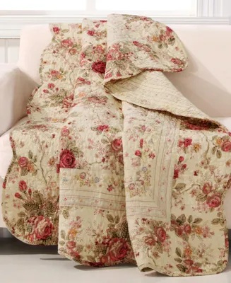 Greenland Home Fashions Antique Rose Throw 50" x 60"