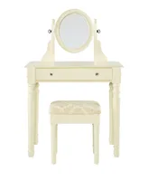 Lorraine Vanity Set with Bench and Mirror