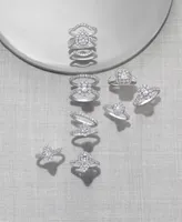 3-Pc. Diamond Pear Cluster Bridal Set (2 ct. t.w.) in 14k White Gold