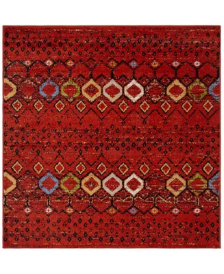 Safavieh Amsterdam Terracotta and Multi 5'1" x 5'1" Square Outdoor Area Rug