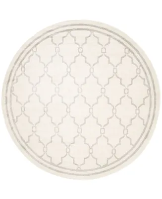 Safavieh Amherst AMT414 Light Gray and Ivory 5' x 5' Round Area Rug