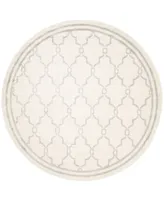 Safavieh Amherst AMT414 Light Gray and Ivory 5' x 5' Round Area Rug