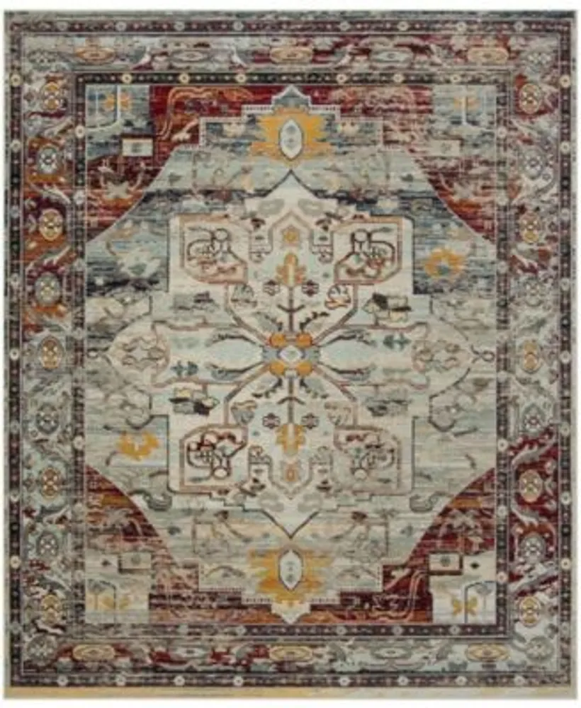 Safavieh Crystal Crs503 Light Blue Red Area Rug Collection