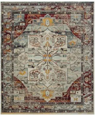 Safavieh Crystal Crs503 Light Blue Red Area Rug Collection