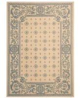 Safavieh Courtyard CY1356 Natural and Blue 2'3" x 6'7" Runner Outdoor Area Rug