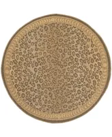 Safavieh Courtyard CY6100 Natural and Gold 7'10" x 7'10" Round Outdoor Area Rug