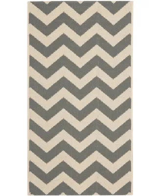 Safavieh Courtyard CY6244 Gray and Beige 2'7" x 5' Outdoor Area Rug