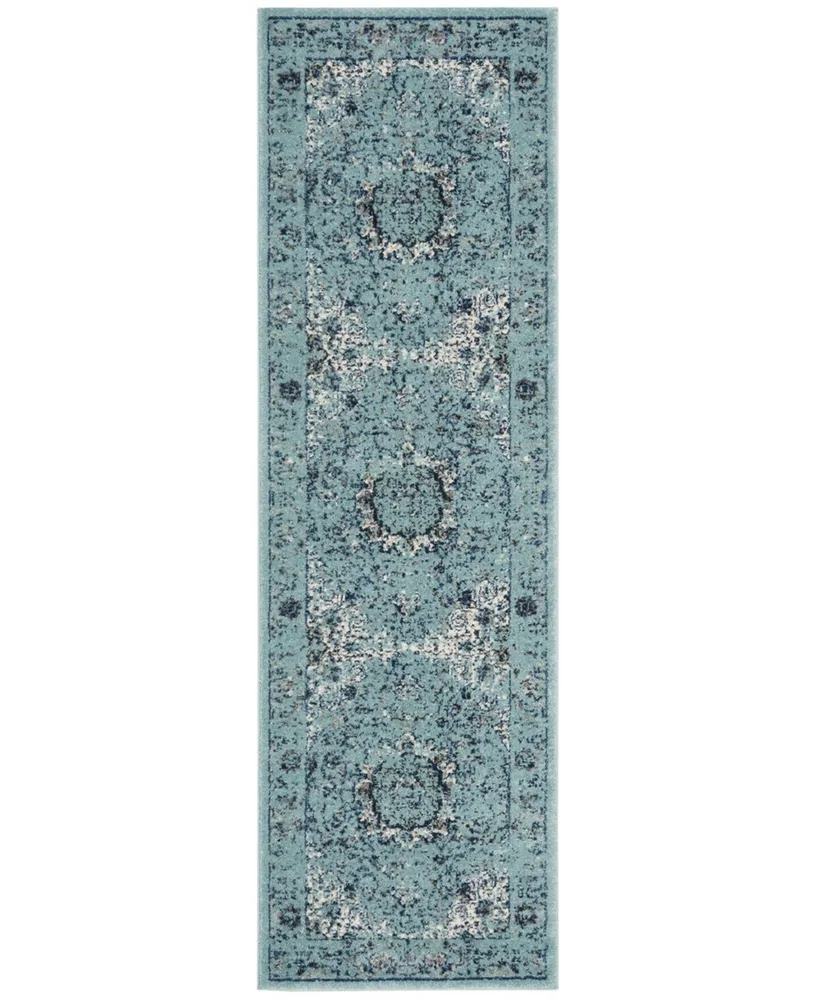 Safavieh Evoke EVK220 Light Blue 2'2" x 9' Runner Area Rug