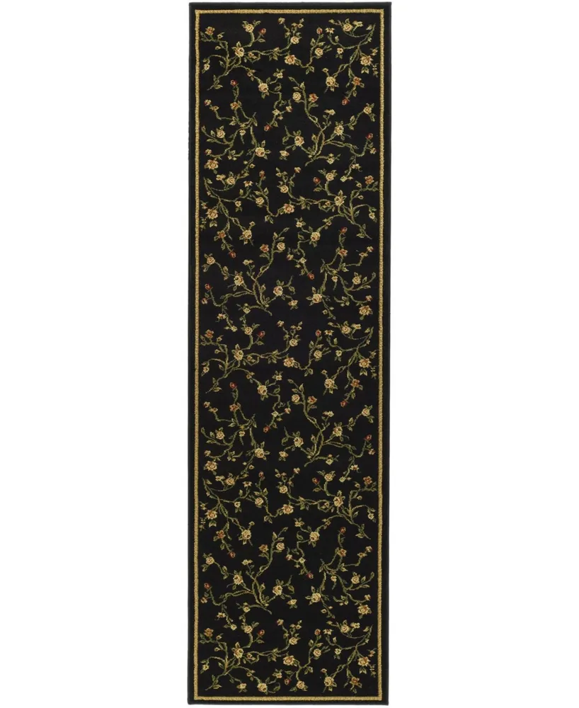 Safavieh Lyndhurst LNH220 Black 2'3" x 20' Runner Area Rug