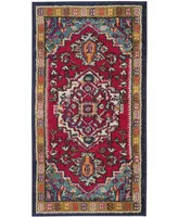 Safavieh Monaco MNC207 Red and Turquoise 3' x 5' Area Rug