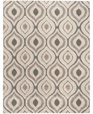 Safavieh Florida Shag SG461 Cream and Light Blue 8' x 10' Area Rug