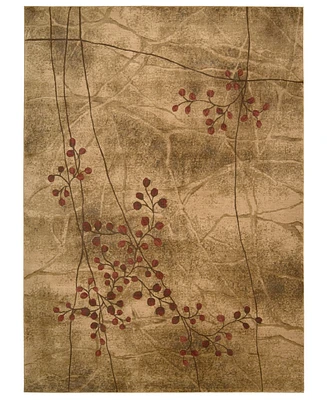 Closeout! Nourison Home Area Rug, Somerset Collection ST74 Latte Blossom 7'9" x 10'10"