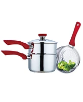 Culinary Edge 4 Piece Double Boiler Set - 3QT