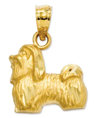 14k Gold Charm, Shih Tzu Charm