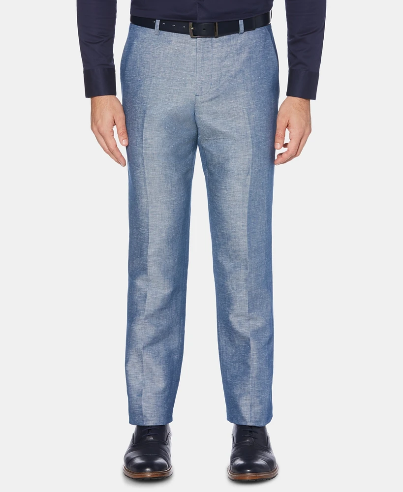 Perry Ellis Men's Portfolio Modern-Fit Linen/Cotton Solid Dress Pants