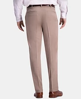 Haggar Men's Premium Comfort Khaki Classic-Fit 2-Way Stretch Wrinkle Resistant Flat Front Casual Pants