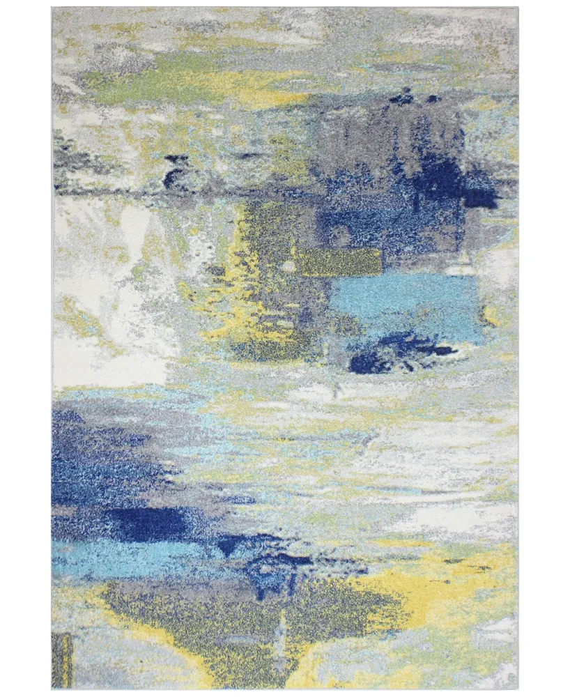 Medley 5574A Ivory/Grey 3'6" x 5'6" Area Rug