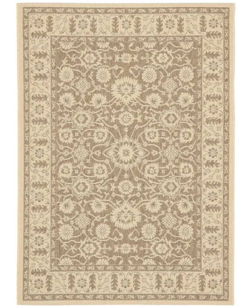 Safavieh Courtyard CY6126 and Creme 2'7" x 5' Outdoor Area Rug
