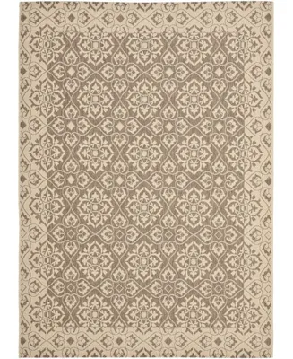 Safavieh Courtyard CY6550 and Creme 6'7" x 9'6" Outdoor Area Rug