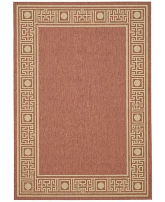 Safavieh Courtyard CY5143 Rust and Sand 2'7" x 5' Outdoor Area Rug