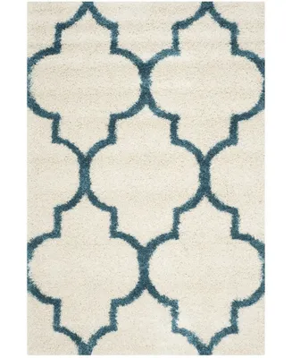 Safavieh Shag Kids SGK566 Ivory and Blue 5'3" x 7'6" Area Rug