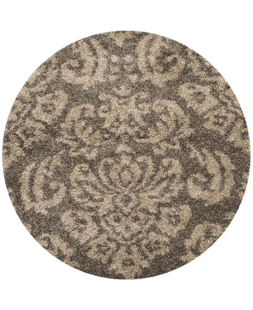 Safavieh Florida Shag SG460 6'7" x 6'7" Round Area Rug