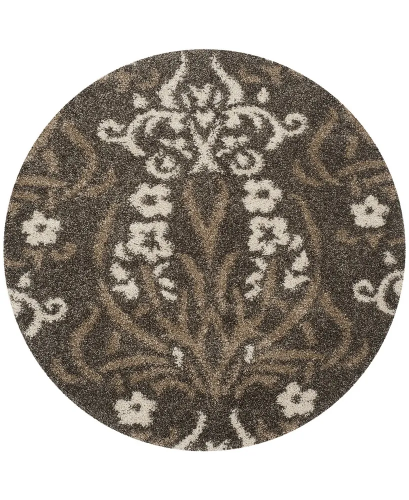 Safavieh Florida Shag SG457 5' x 5' Round Area Rug