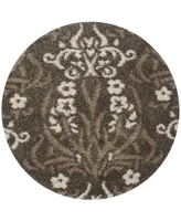 Safavieh Florida Shag SG457 5' x 5' Round Area Rug