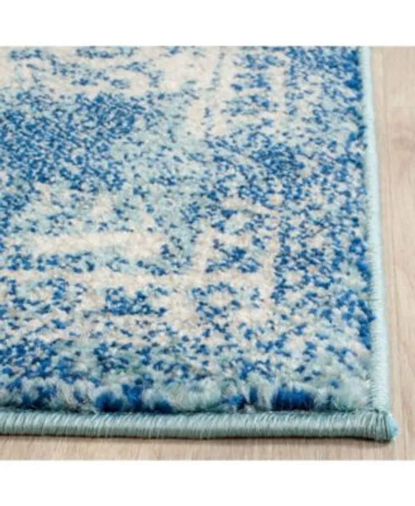 Safavieh Evoke Evk256 Blue Ivory Area Rug Collection