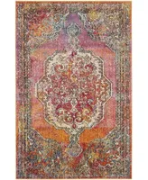 Safavieh Crystal CRS502 Orange and Light Blue 3' x 5' Area Rug