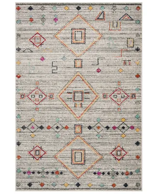 Safavieh Adirondack 208 Light Gray and Red 4' x 6' Sisal Weave Area Rug