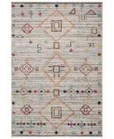 Safavieh Adirondack 208 Light Gray and Red 4' x 6' Sisal Weave Area Rug