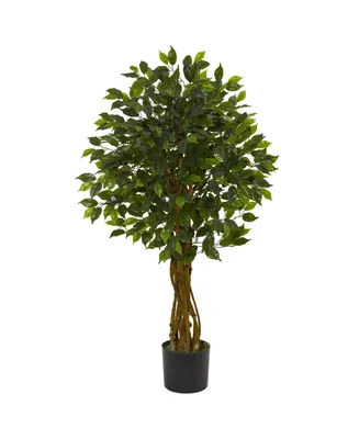 Nearly Natural Ficus Artificial Tree Uv Resistant