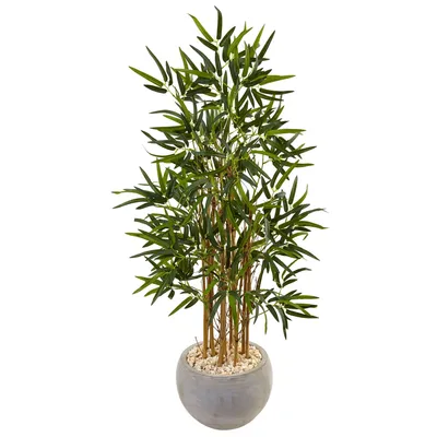 Nearly Natural 48" Faux Artificial Tree in Sand Colored Bowl