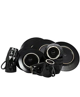 Elama Retro Chic 16 Pc. Dinnerware Set, Service for 4