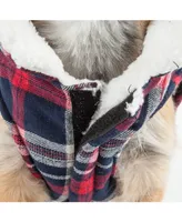 Pet Life 'Puddler' Classical Plaided Insulated Dog Coat Jacket