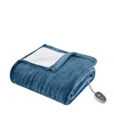 True North by Sleep Philosophy Ultra-Soft Electric Reversible Plush to Berber Blanket