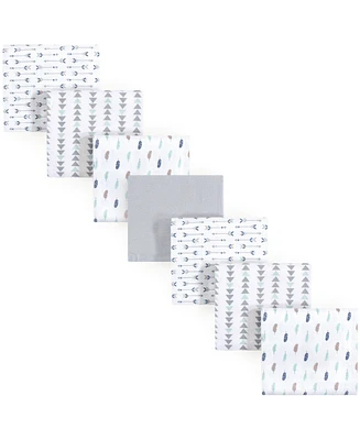 Luvable Friends Baby Boy Cotton Flannel Receiving Blankets, Fox 7-Pack, One Size
